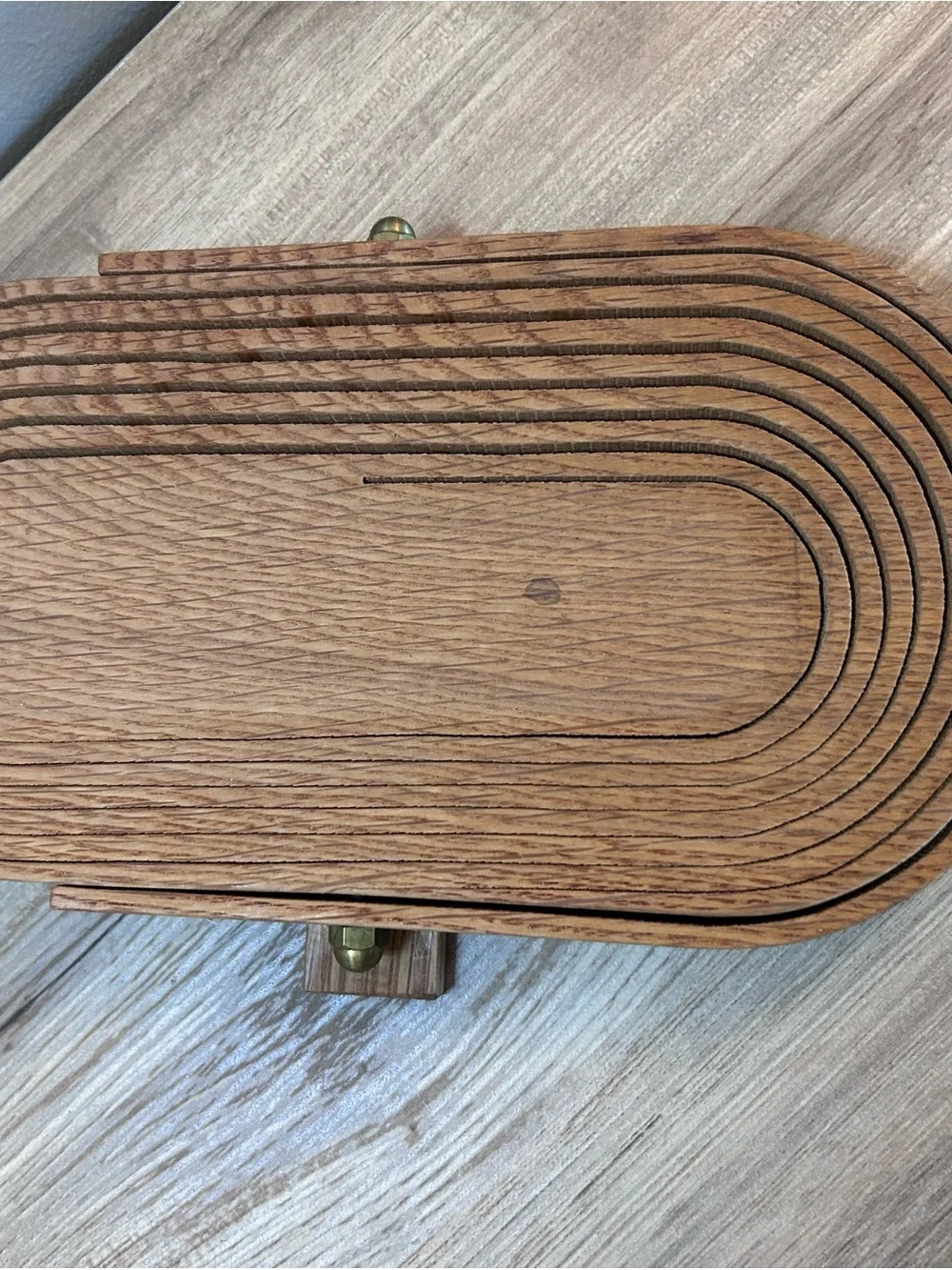 Vintage Wood Handle Basket in Natural Tan